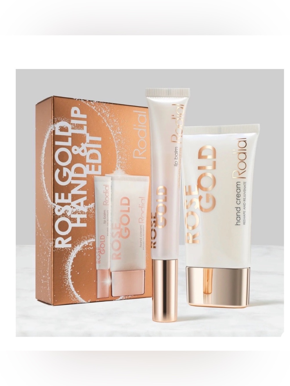 Rodial rose gold hand an lip edit